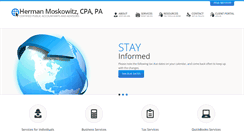 Desktop Screenshot of hmoskowitzcpa.com