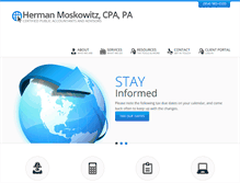 Tablet Screenshot of hmoskowitzcpa.com